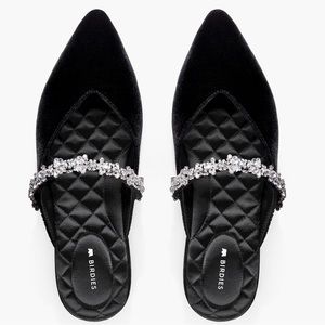 NWT Birdies sold out THE SWAN Caviar Velvet Gem Bracelet size 8.5